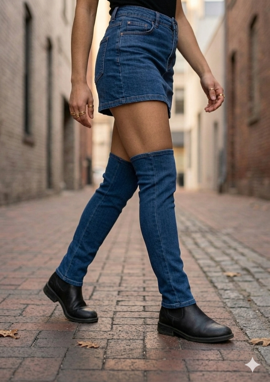 Denim Soul - Džínové návleky na nohy