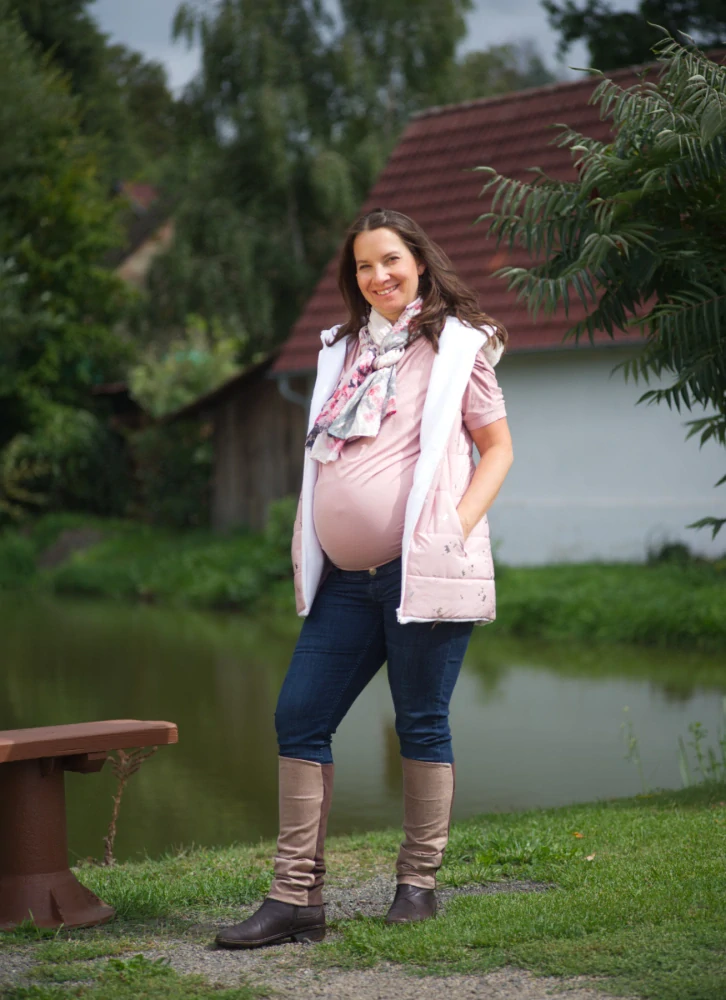 Grace - elegantní kratší zimní návleky - Rose dust
