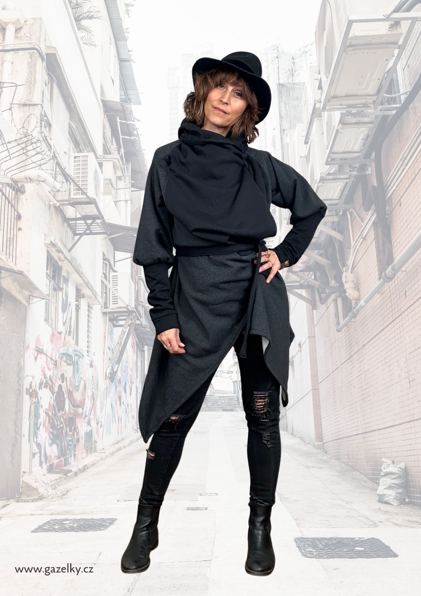 Morpho - Variabilní kabát - Black & Grey