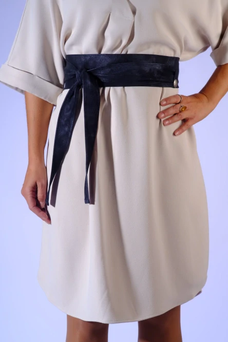 Zavinovací pásek - Navy marble
