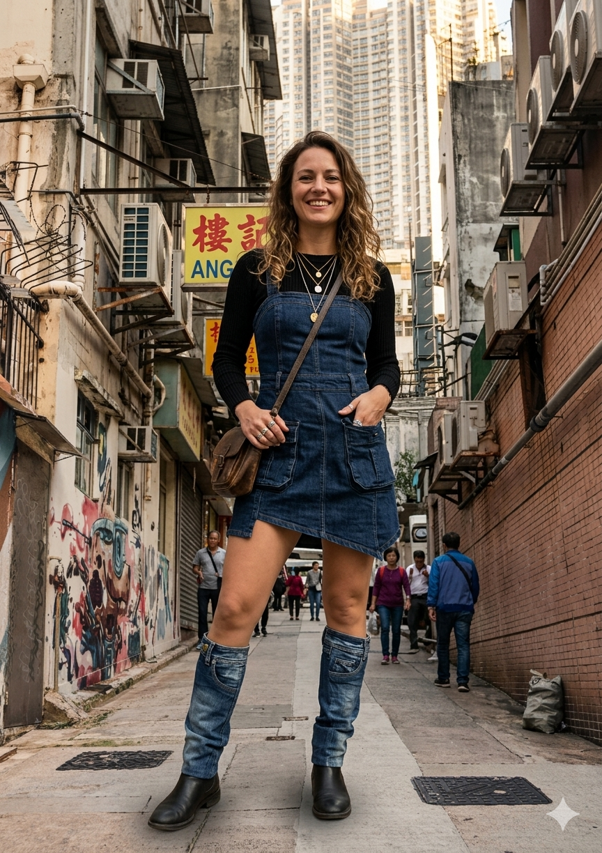 Denim Rebel - Džínové návleky na nohy