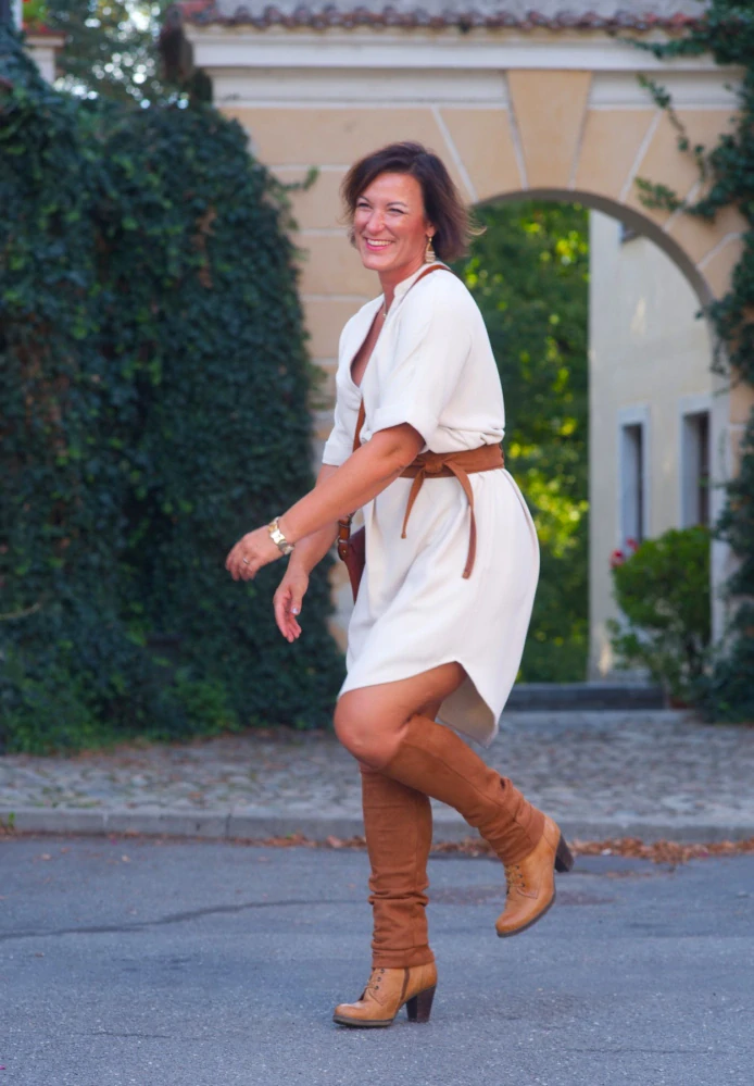 Velvet - Semišové návleky na boty - Caramel cognac
