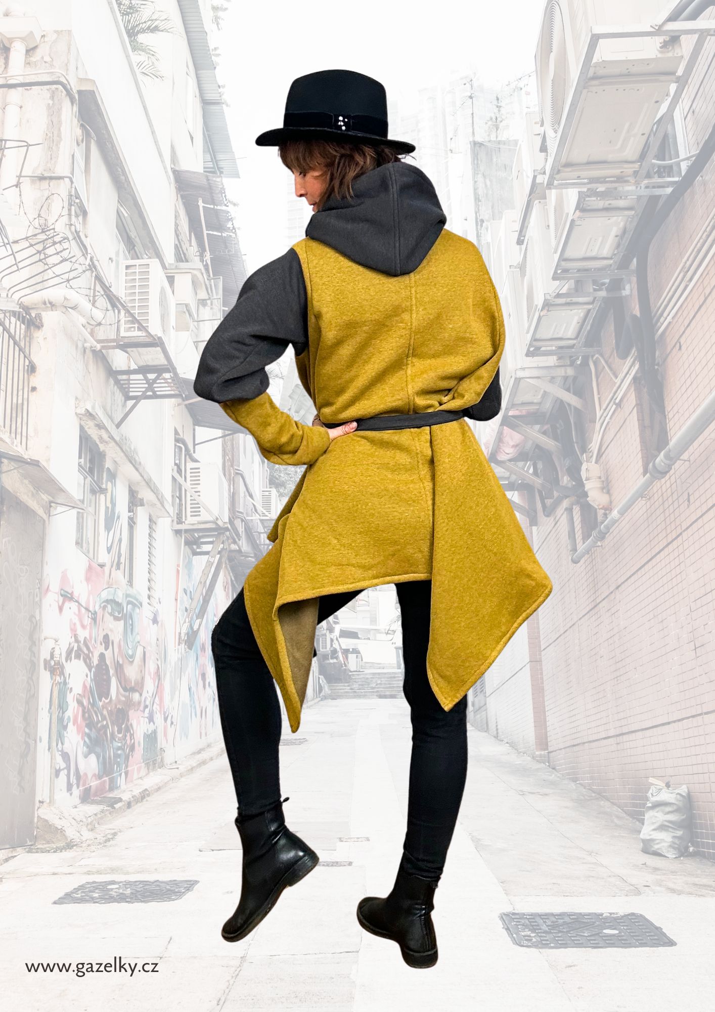 Morpho - Variabilní kabát - Mustard & Grey