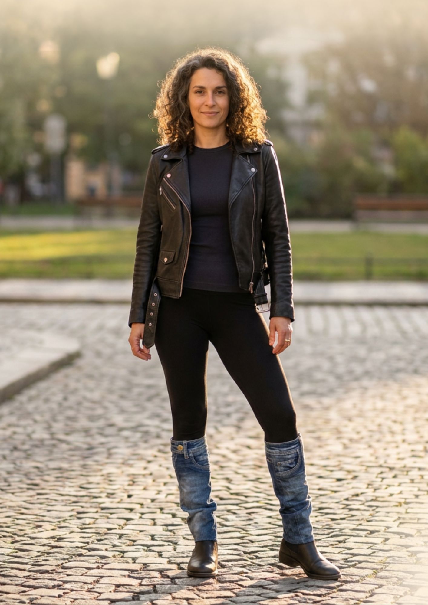Denim Rebel - Džínové návleky na nohy