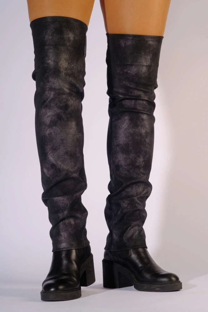 Urban -městské sofistikované návleky na boty - Black marble