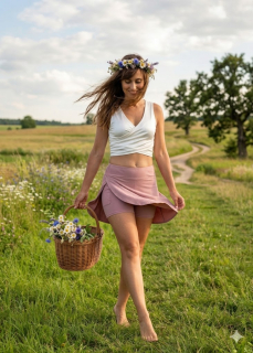 Maia - Sukně s kraťásky - Dusty Rose