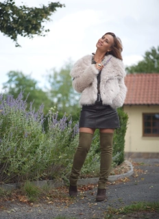 Velvet - Semišové návleky na boty - Garden Green