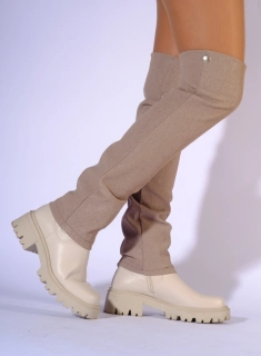 Urban -městské sofistikované návleky na boty - Taupe beige